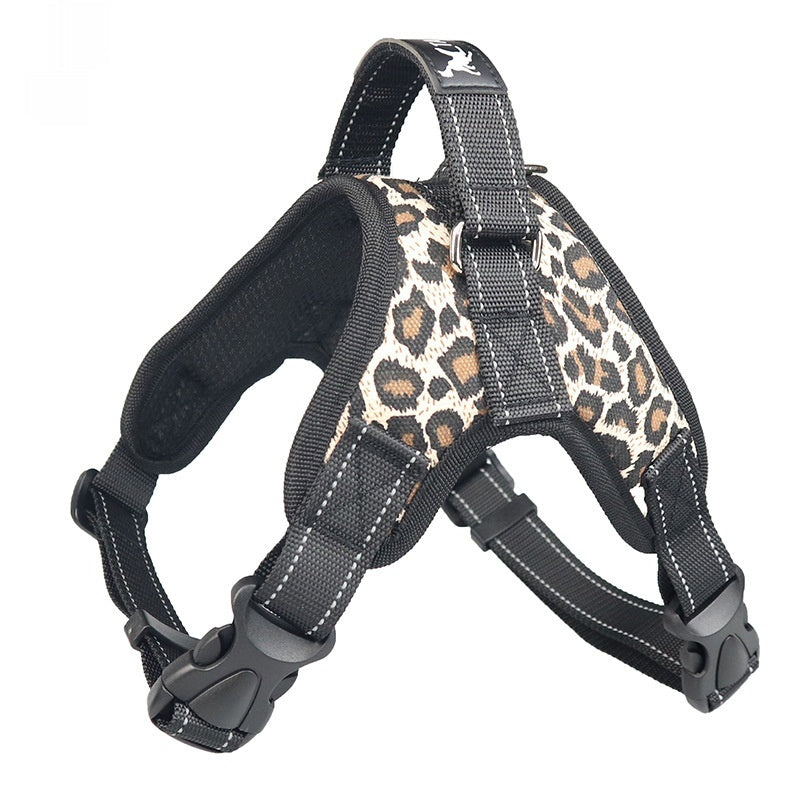 Pet Saddle Chest Strap Camouflage Outdoor Traction Dog Vest