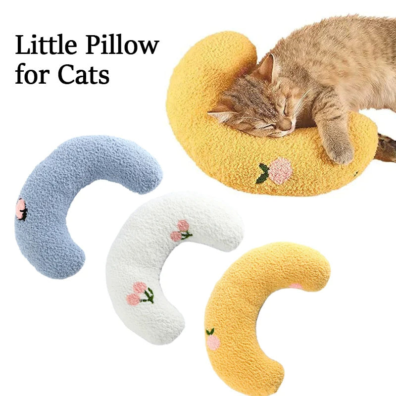 Soft U-Shaped Pet Pillow for Cats & Small Dogs