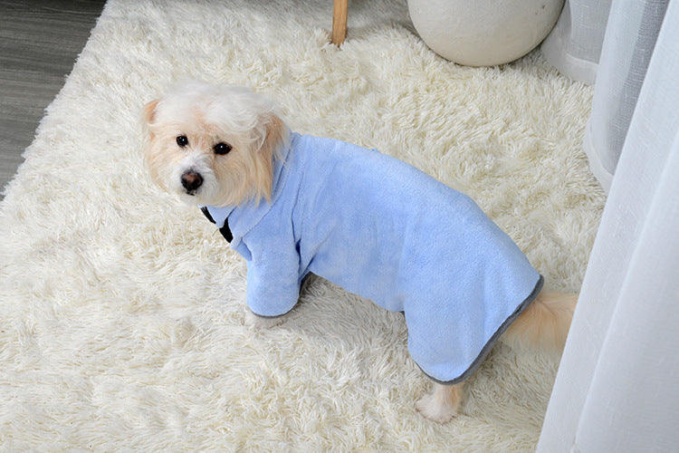 Quick Drying Pet Bathrobe Towel for Dogs And Cats