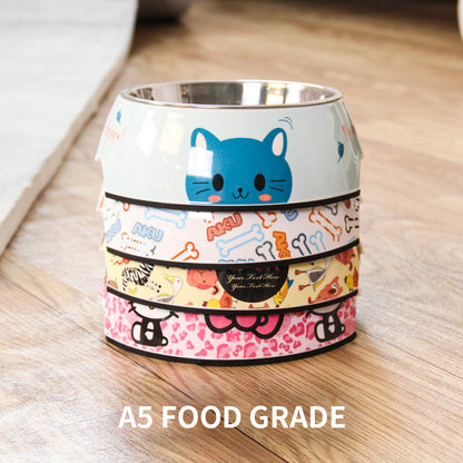Food grade stainless steel pet dog bowl
