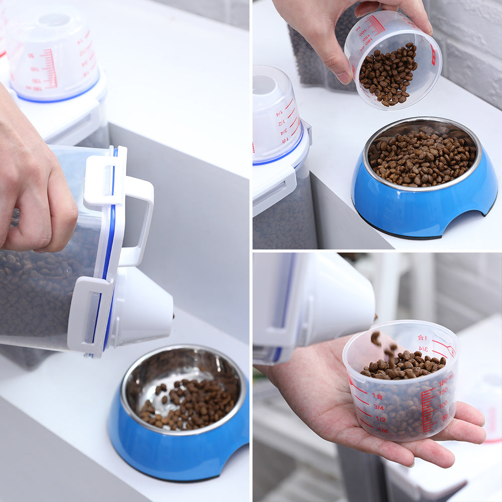 Cat Food Storage Barrels For Snack Are Sealed And Moisture-proof