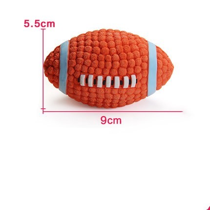 Rugby Tennis Dog Bite Sounding Ball Pet Toy