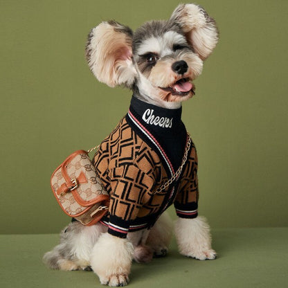 Wool Dog Sweater with High Collar Warm and Cozy Dog Sweater for Winter