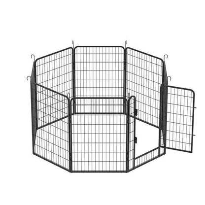 8 Pieces Of Heavy-duty Metal Game Fence