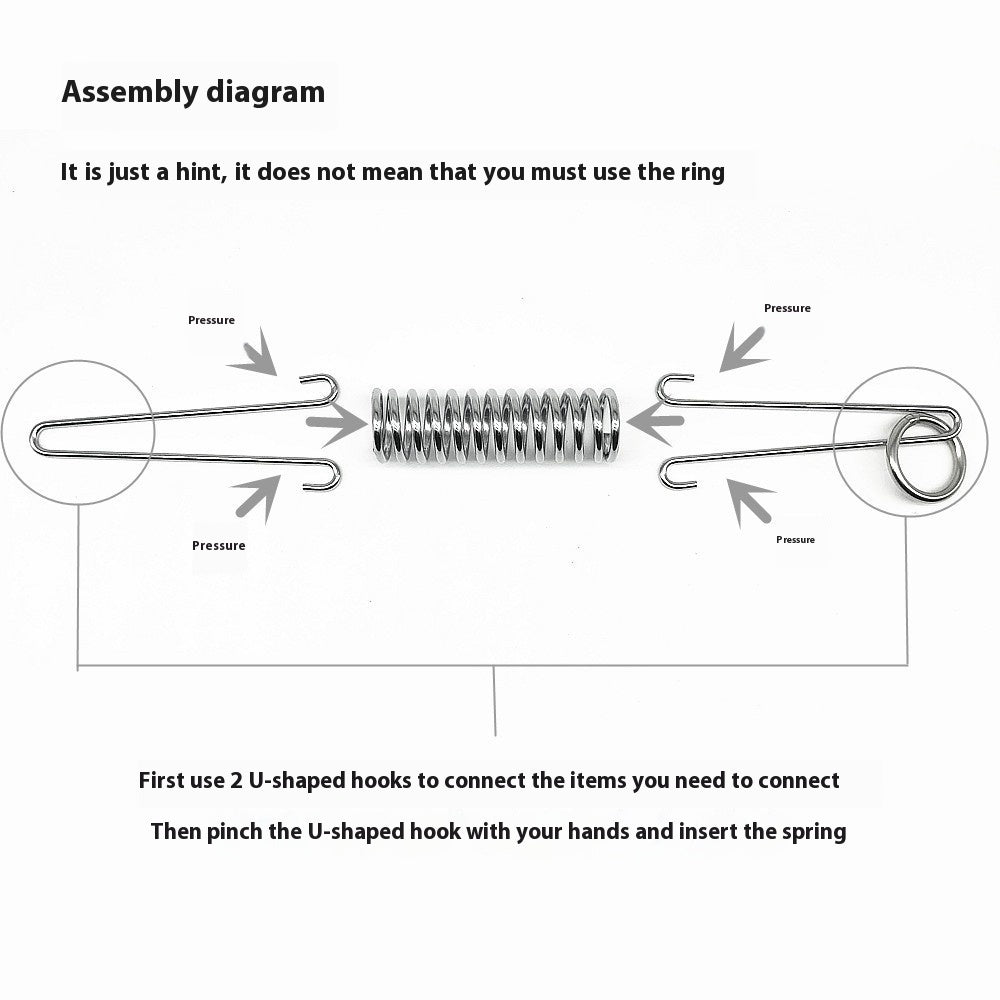 Dog Hand Holding Rope Dog Chain Compression Spring