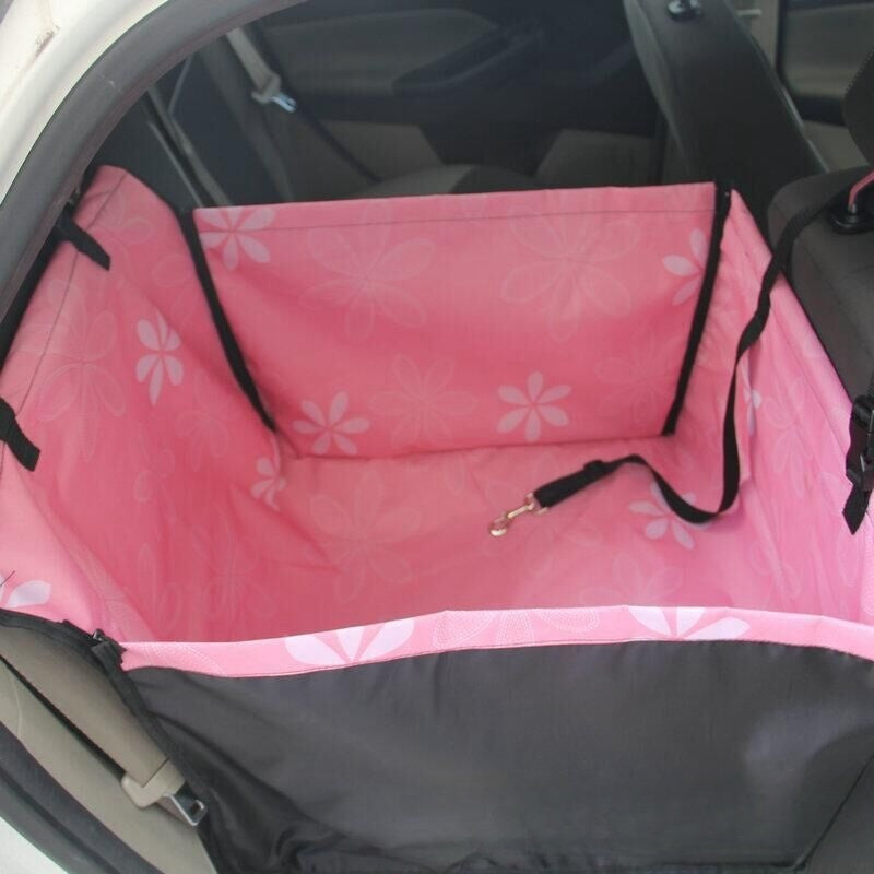 Rear Printed Double Layer Waterproof Pet Car Mat Pet Cat Dog Protection Pet Hanging Basket