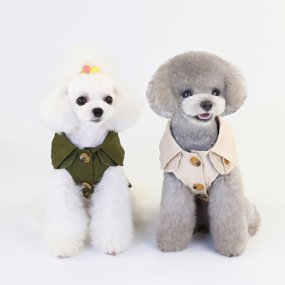 Stylish Polyester Two-Legged Pet Outfit for All Pets