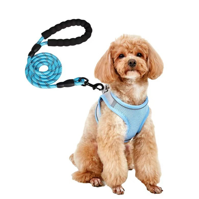 Dog Hand Holding Rope Vest Small Dog Dog Leash Teddy Bichon Breathable Chest Strap Pomeranian Puppy Small Dog Leash