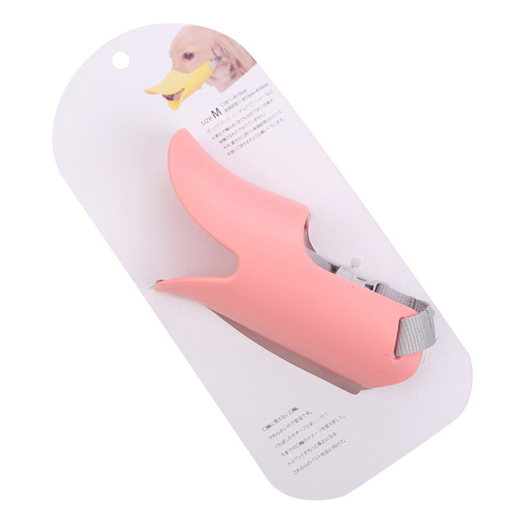 Dog Mask Silicone Duckbilled Sleeve Anti-bite