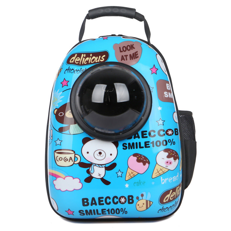 Pet space cat bag chest bag transparent backpack