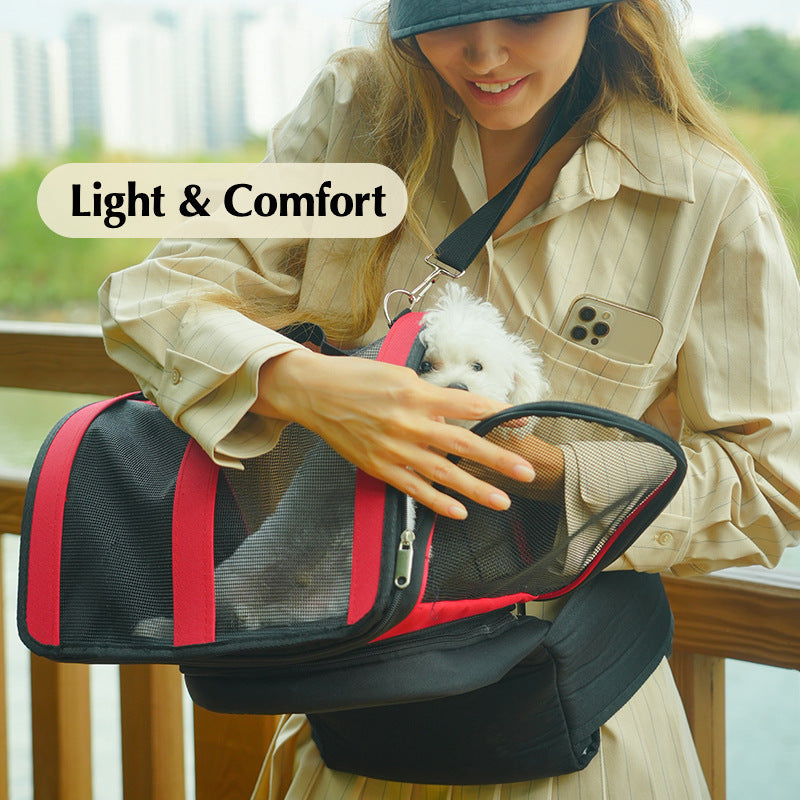 New Portable Pet Cat Bag Cat Bag Dog Out Portable Pet Bag Cross-border Hot Selling Folding Outer Band Cat Bag With Base