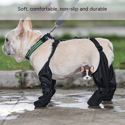 Waterproof Dog Shoes with Non-Slip Sole for Outdoor Walking