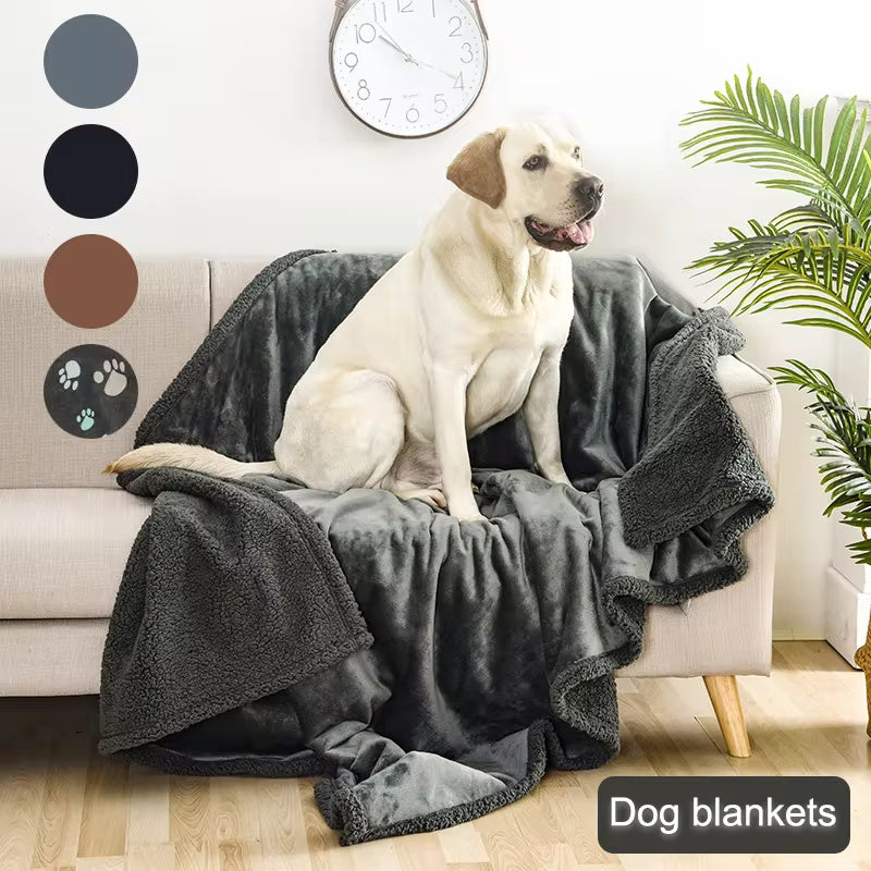 Waterproof Flannel Pet Blanket for Dogs & Cats