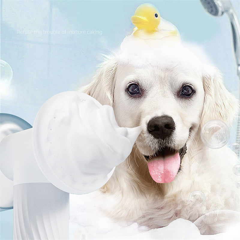 Automatic Foaming Pet Bath Brush