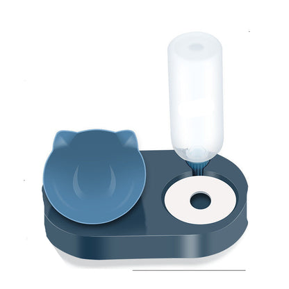 Two-in-One Pet Bowl with Automatic Water Dispenser – Perfect for Dogs and Cats