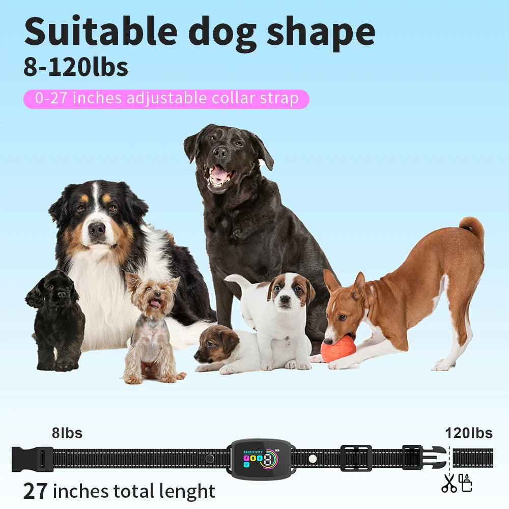 Smart Anti-Bark Dog Collar Rechargeable Waterproof