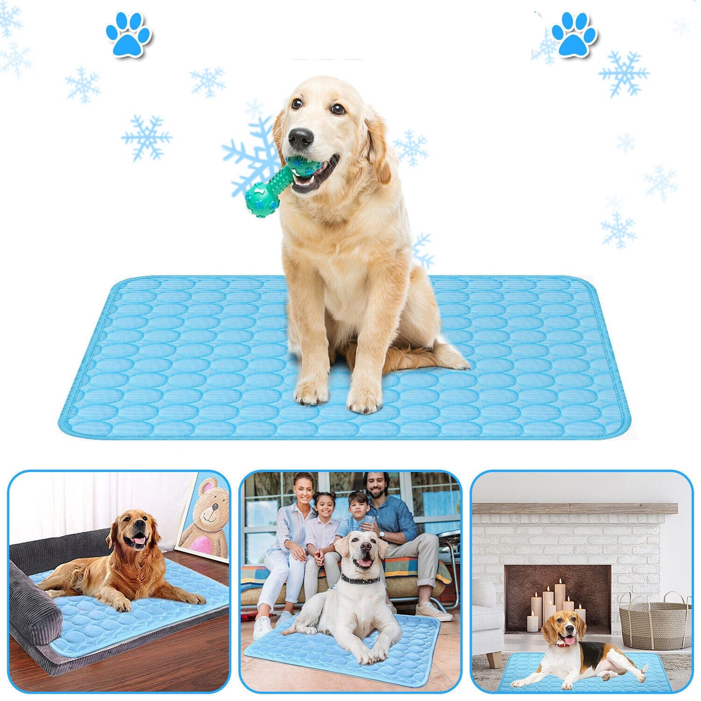 Pet Cooling Mat – Cool Pad Cushion for Dogs, Cats, and Puppies