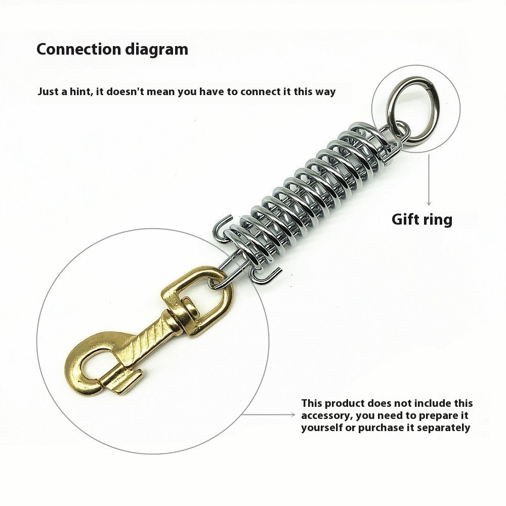 Dog Hand Holding Rope Dog Chain Compression Spring