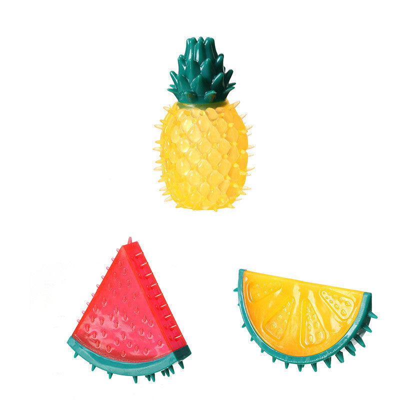 Pet Fruit Sound Pineapple Lemon Chew Toy