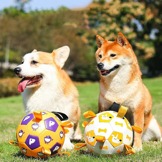 Furry Trio Interactive Dog Football Toy