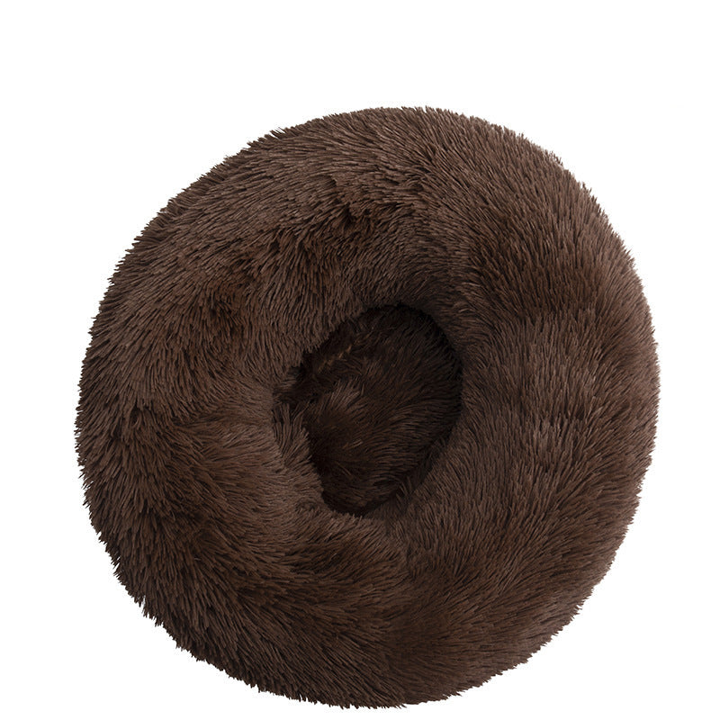 Plush Warm Dog Bed In Winter