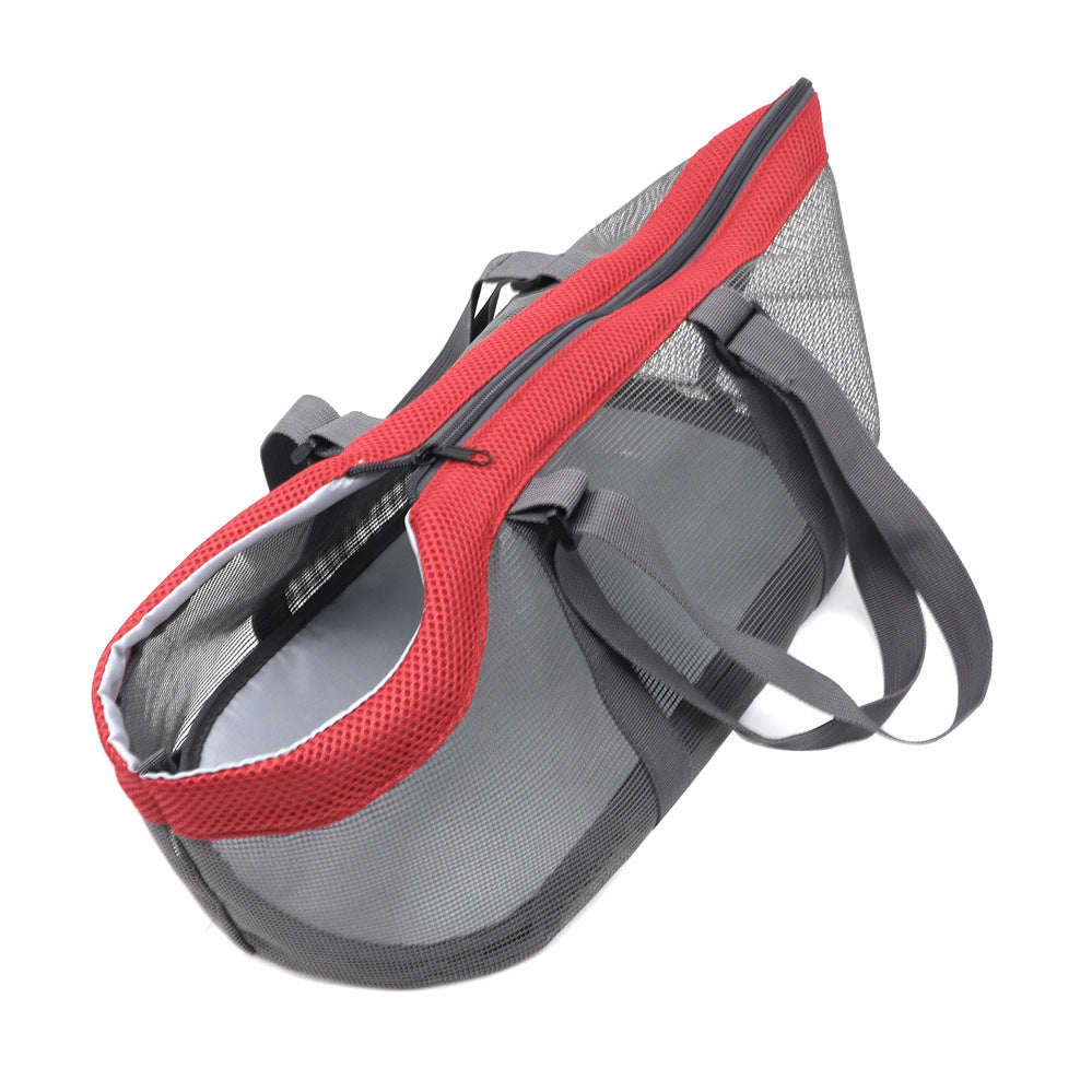 Portable Foldable Pet Panoramic Breathable Large-Capacity Handbag