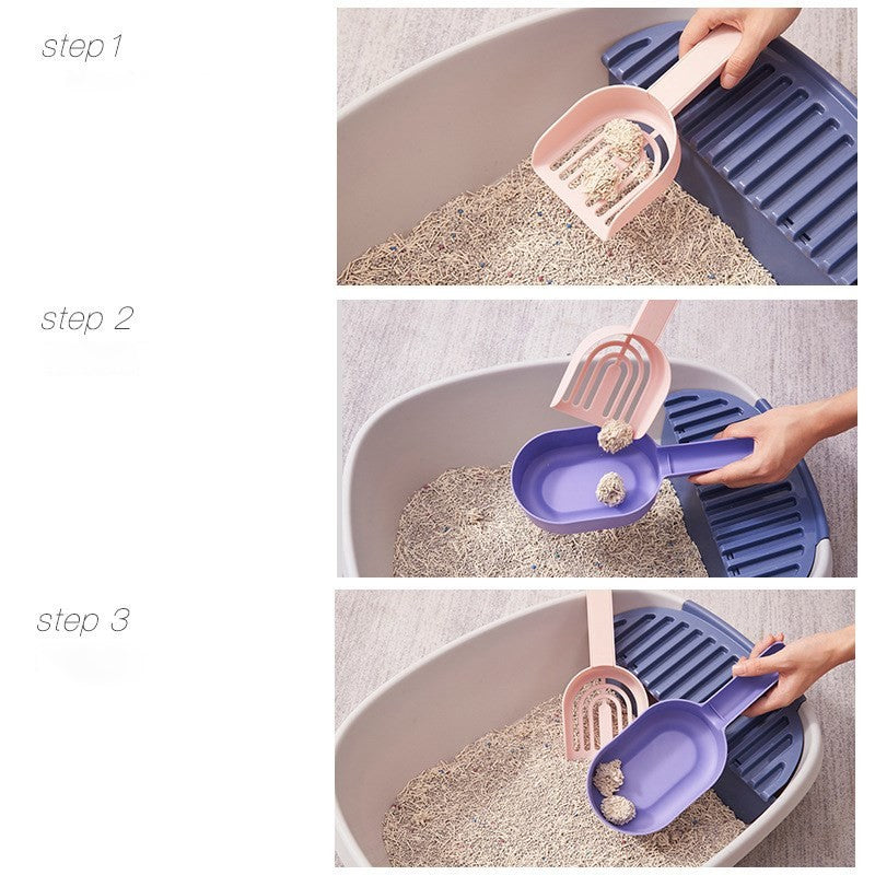 Cat Litter Scoop Self-cleaning Cat Litter Box Shovel Kitty Litter Scoop For Sandbox Kitty Litter Tray Shovel Poop Cats Supplies