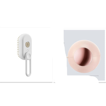 Electric Pet Grooming Brush with Steam Spray