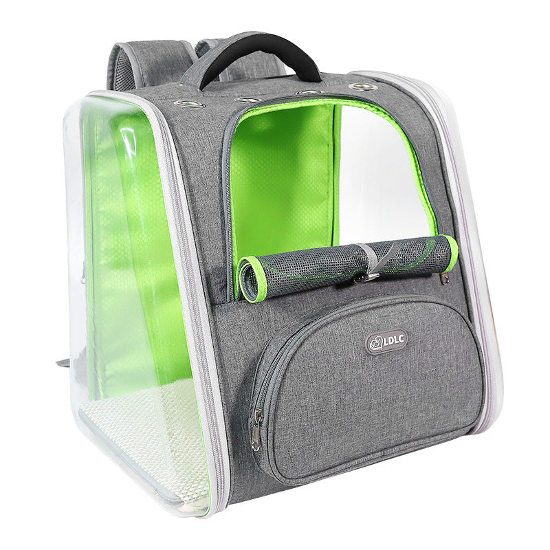 Transparent Pet Backpack with Ventilation for Travel