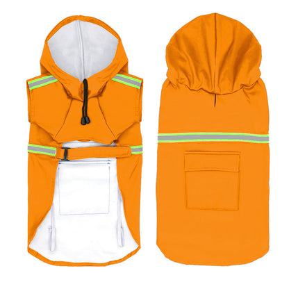Waterproof Reflective Dog Raincoat with Pocket Design for Outdoor Protection