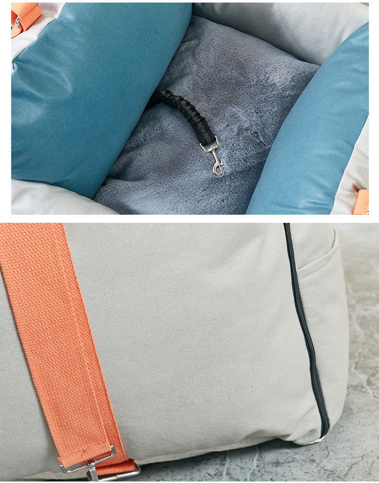 Cross-border Waterproof Faux Leather Pet Handbag Light And Portable Pet Bags For Travel Safety Seat