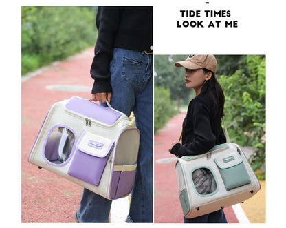 Cat Bag Large Capacity Outdoor Portable And Lightweight Shoulder Crossbody