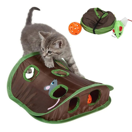 Furry Trio Interactive Hide & Seek Cat Toy