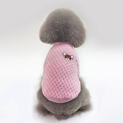 Soft Fleece Dog Coat for Fall and Winter