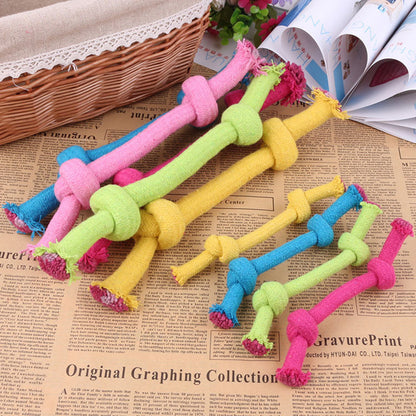 Pet cotton rope molar toy