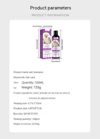 Pet Shampoo for Itchy Skin and Soft Fur