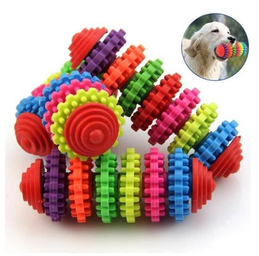 Colorful swivel pet toy dog molar