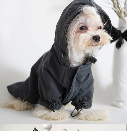 Reflective Windbreaker Dog Hoodie for Autumn and Winter