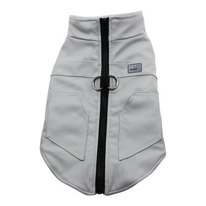 Leather Winter Vest for Dogs and Cats