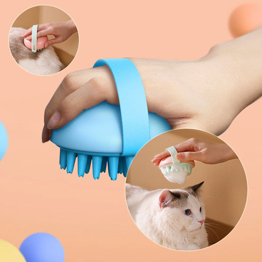 Silicone Bath Massage Brush for Pets