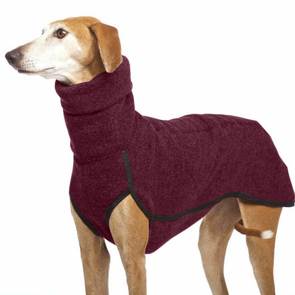 Fashion Trend Big Dog Puppy Clothes – Cozy High Collar Fleece Dog Coat