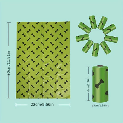 Biodegradable Dog Poop Bags Leak Proof With Dispenser