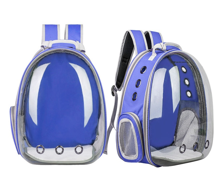 Cat backpack transparent space capsule