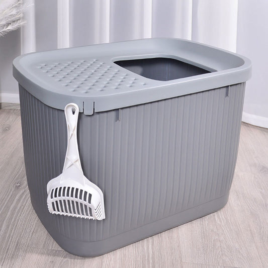 Pet Litter Box Fully Enclosed Top-in Oversized