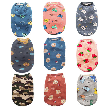 Pet Clothes Autumn And Winter Clothes Plush Vest Small Medium And Large