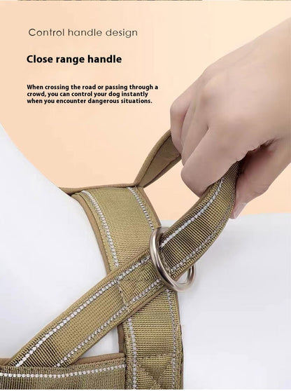 Dog Breast Strap Vest Jacket Medium Large Dog Pet Hand Holding Rope