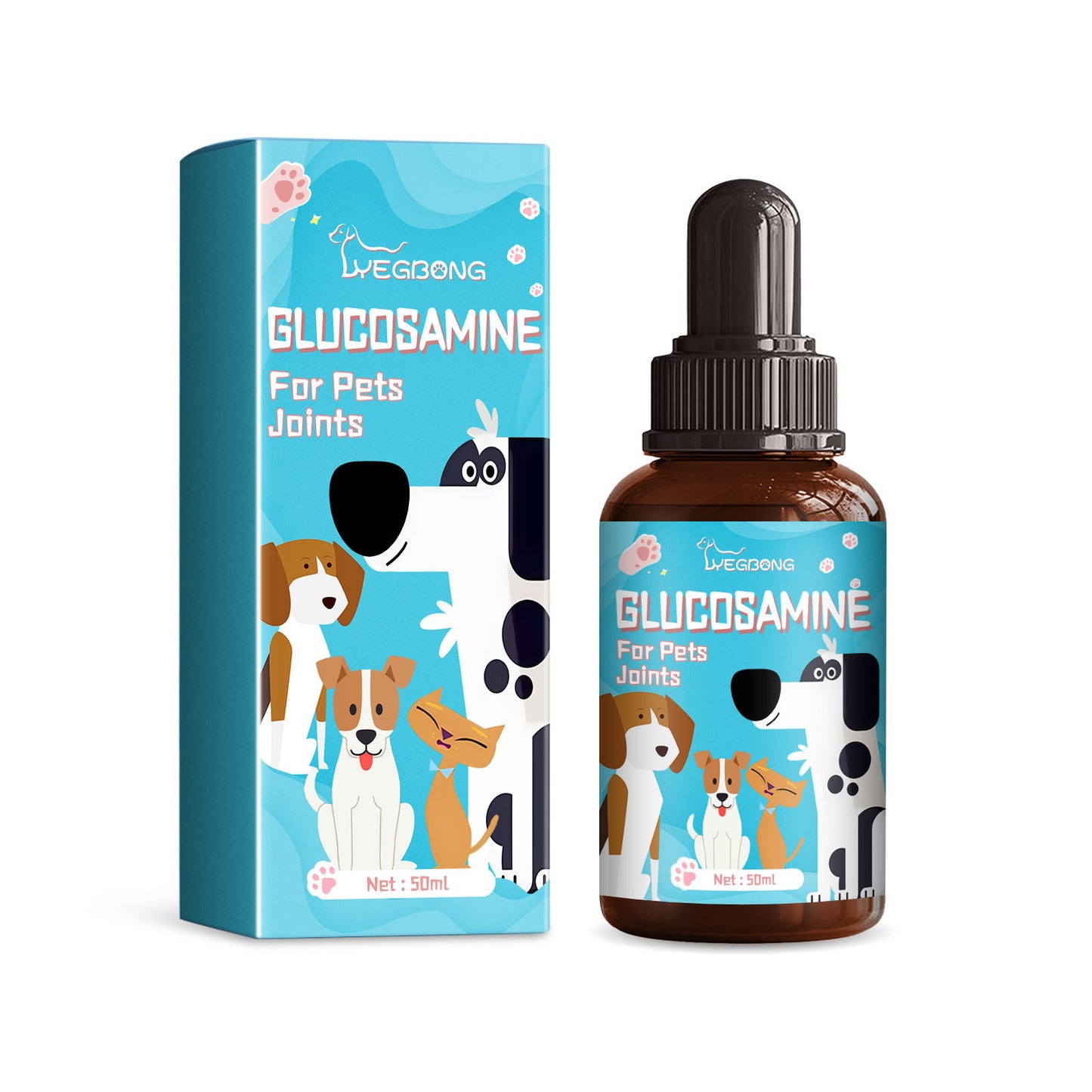 Glucosamine Drops For Pets Relieve Sore Bones And Joints In Pets, Body Care For Dogs And Cats