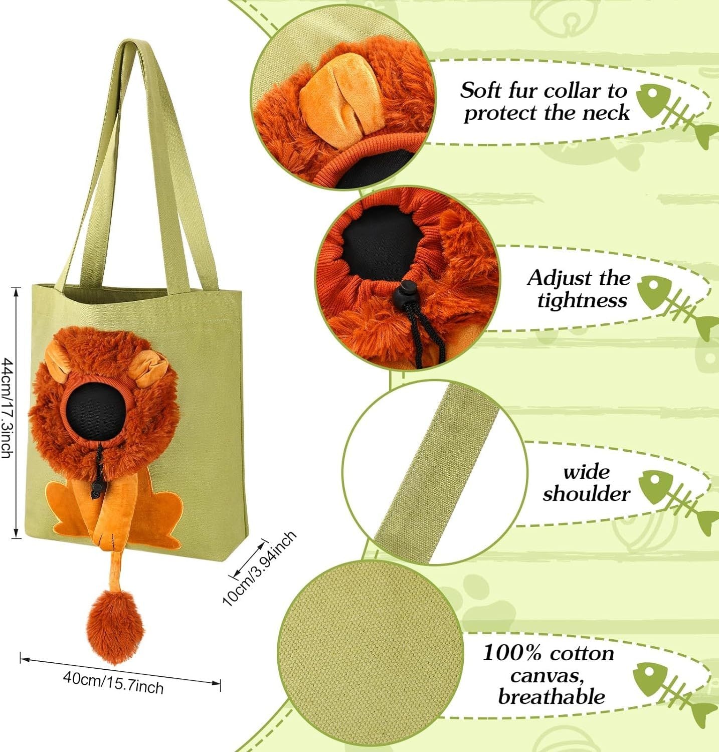 Convenient Pet Tote Bag For Small Cat Dog Owners On The Move