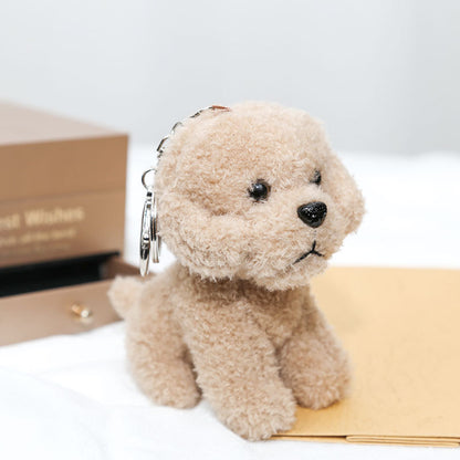 Poodle Plush Pendant Cartoon Puppy Key Chain