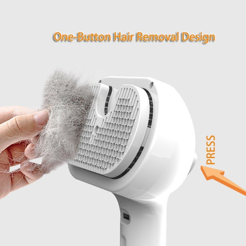 Self Cleaning Pet Dematting Comb with Mist